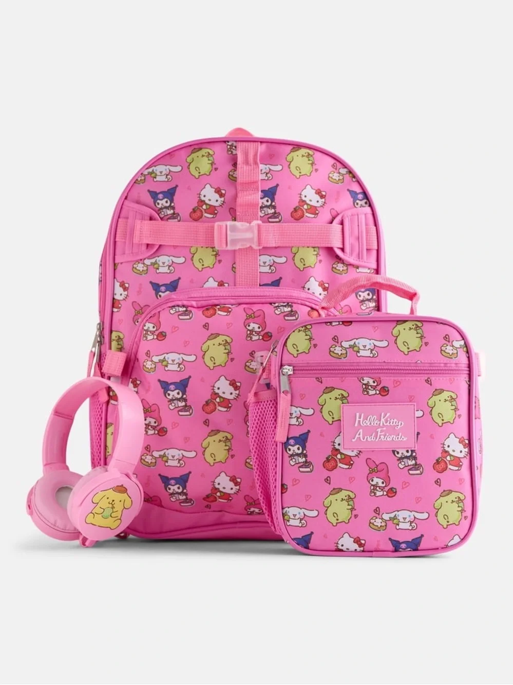 Hello Kitty And Friends Pink Kids Backpack Set W2